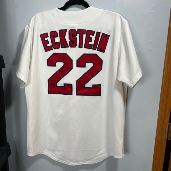 Vintage Majestic St. Louis Cardinals Eckstein #22 Button Up Jersey Men's Large - Picture 2 of 7